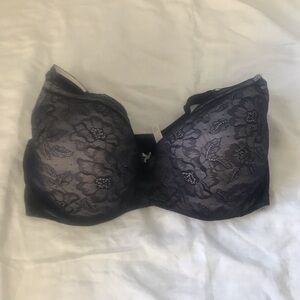 Cacique Blue Floral Lace Bra